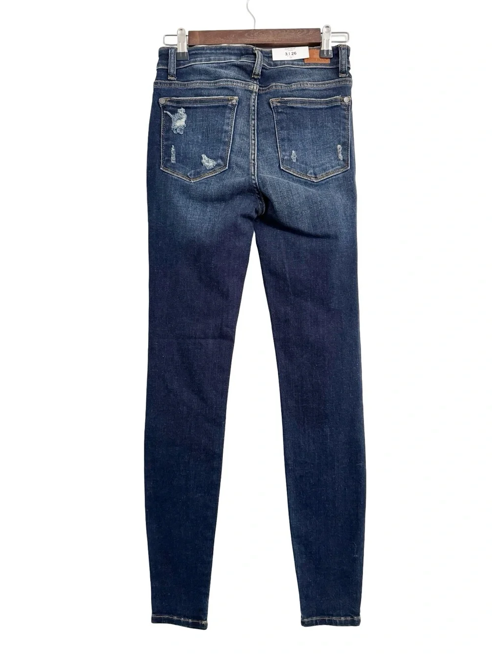 Judy Blue Destructed Mid Rise Skinny Jeans NWT 26
